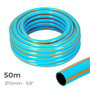 Edm Manguera de Jardín Pro Ø15 mm 5/8" 50 m Azul/Naranja PVC 3 Capas 30 bar Anti-UV Anti-Algas