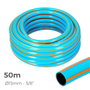 Edm Manguera de jardín pro 15 mm, 5/8 pulg, 50 m, Azul/naranja