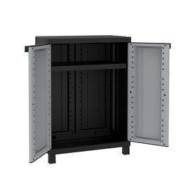 Terry Armario twistblack680 con 1 balda regulable, 2 puertas, 68 x 39 x 91,5 cm de resina