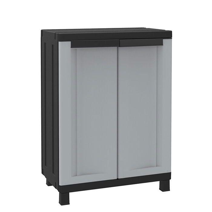 Terry Armario twistblack680 con 1 balda regulable, 2 puertas, 68 x 39 x 91,5 cm de resina Terry Armario twistblack680 con 1 balda regulable, 2 puertas, 68 x 39 x 91,5 cm de resina