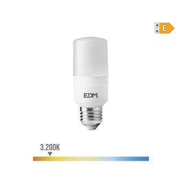 Edm Bombilla Tubular LED E27 10W 1100lm 3200K Luz Calida Ø4 x 10.7 cm