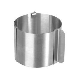 5Five Molde para Emplatar Inoxidable Extensible ø6 - 10 cm, Pack 4 Unidades