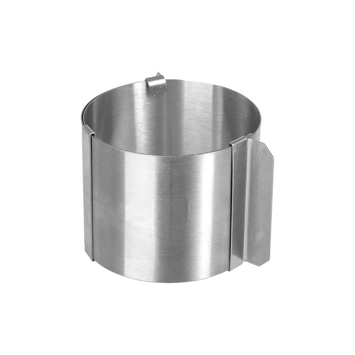 5Five Molde para emplatar inoxidable extensible ø6 - 10 cm, 4 uds