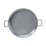 Vaello Set de paellera pulida de 46 cm con trípode y quemador de gas de 400 mm
