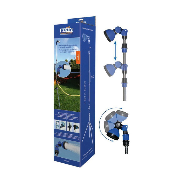 Blue Bird-Altadex Ducha de jardín con trípode 130-210cm Azul
