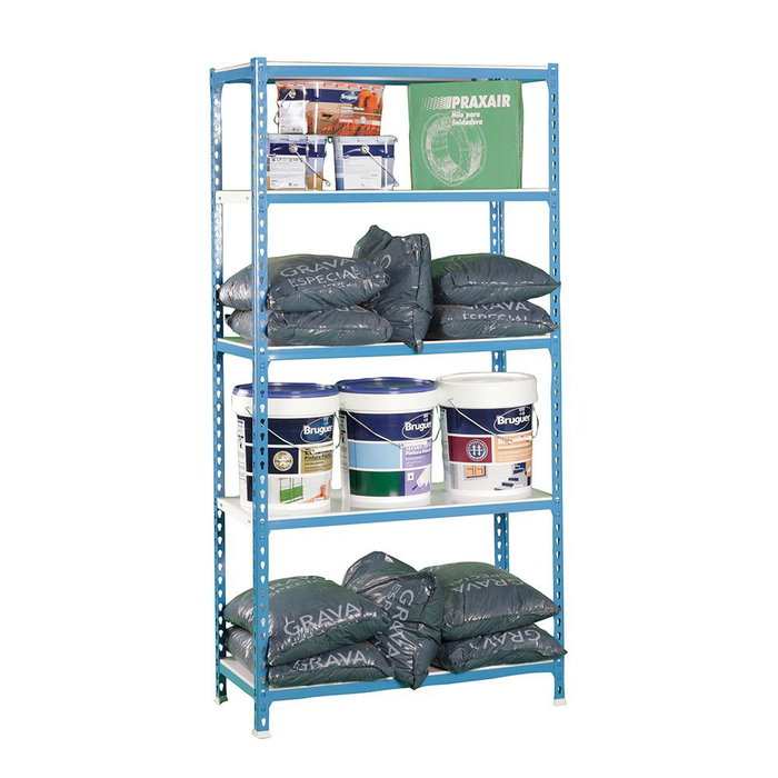 Simon Rack Estantería Metálica Simonclick 5/400 Sin Tornillos 5 Estantes 180kg/estante 1800x900x400mm
