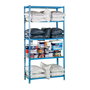 Simon Rack Estantería Metálica Maderclick plus 5/500 448100025201055 Sin Tornillos 5 Estantes 2000x1000x500mm Azul/Madera