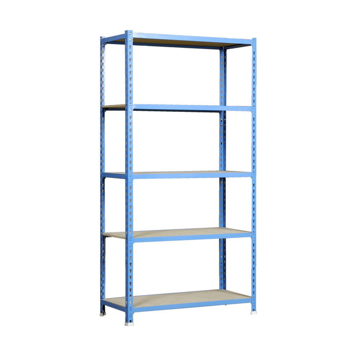 Simon Rack Estantería metálica Maderclick Plus 5/500 azul/madera