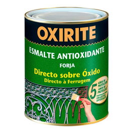 Oxirite Esmalte Antioxidante Negro Mate para Hierro 4 L Exterior Directo al Óxido