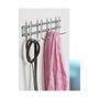 Inofix Colgador de acero inoxidable 6 ganchos doble