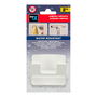 Inofix Colgador Rama Doble Blanco Resistente al Agua Adhesivo para Baños y Duchas PVC