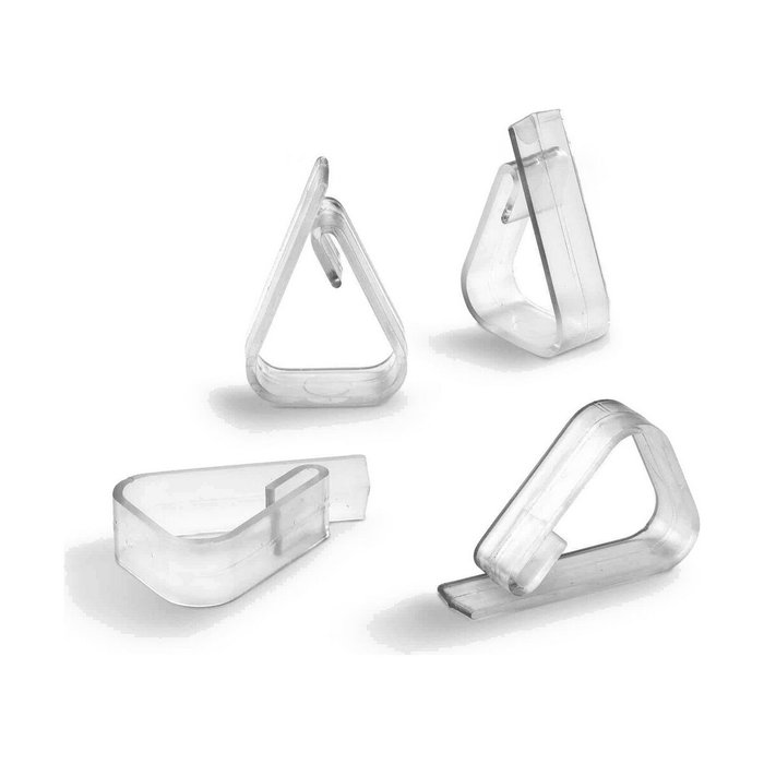 Inofix Pinza sujeta mantel transparente, blister 4 uds