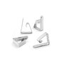 Inofix Pinza Sujeta Mantel Metálica Acero Inoxidable Cromado Blíster 4 Unidades para Mesas Exteriores