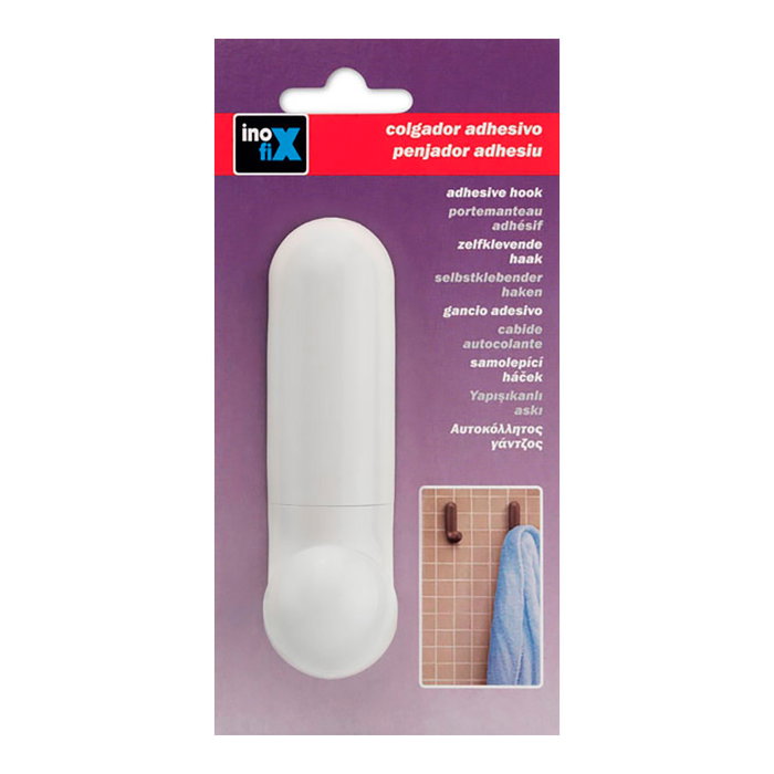 Inofix Colgador Adhesivo "j" Blanco 2088-2-000 (Blister)