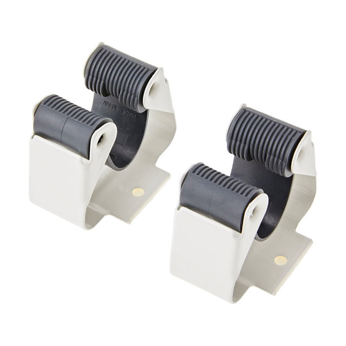 Inofix Colgador de escobas adhesivo blanco (blister 2 unid.)