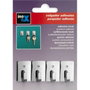 Inofix Colgador adhesivo acero (blíster 4 unid.)