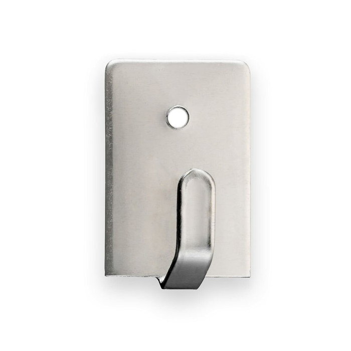 Inofix Colgador adhesivo acero (blíster 4 unid.)
