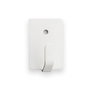 Inofix Colgador Adhesivo Blanco 2019-2-001 (Blister 4 Unidades) Acero Inoxidable Multiusos Cocina Baño 26x18x12mm