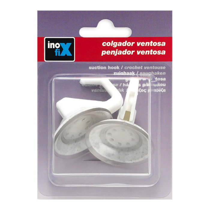Inofix Colgador Ventosa Articulado Blanco Ø42mm (Blister 2 Unid.) 1208-2-000