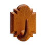 Inofix Colgador adhesivo madera marrón (blíster de 2 unidades)