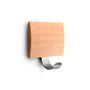 Inofix Colgador Adhesivo Haya 51 x 45 x 24 mm Acero Inox. / Madera Multiples Espacios