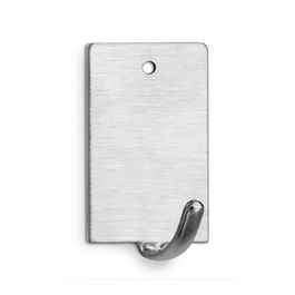 Inofix Colgador Adhesivo Acero Inoxidable 2018-1-001 Cromado (Blister 3 Unidades) Multiples Espacios 40x24x21mm