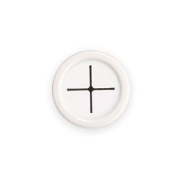 Inofix Colgador redondo adhesivo para paños de cocina blanco