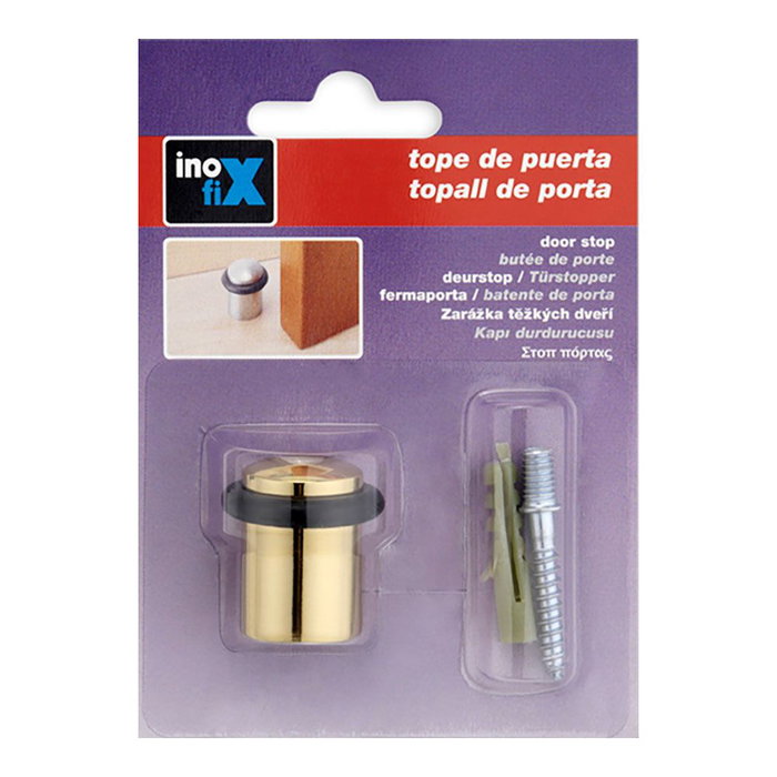 Inofix Tope de puerta con torica laton (blister)