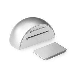 Inofix Retenedor Adhesivo Magnético Cromo Mate para Puertas de Interior 24 x 48 x 31 mm