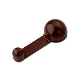 Inofix Tope de Puerta Giratorio Adhesivo Marron 27 x 40 x 108 mm (Blister)