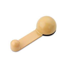 Inofix Tope de Puerta Giratorio Adhesivo Beige PVC para Uso en Puertas de Interior 27 x 40 x 108 mm