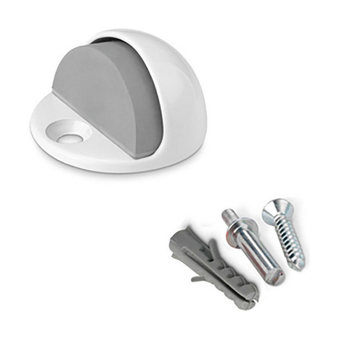 Inofix Tope de puerta de metal y silicona blanco Inofix Tope de puerta de metal y silicona blanco