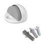 Inofix Tope de puerta de metal y silicona blanco