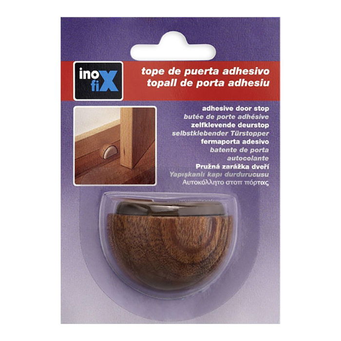Inofix Tope Madera Adhesivo Sapelly Blister 24 x 48 x 35 mm Uso Interior