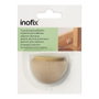 Inofix Tope de Puerta Madera y Caucho Acabado Haya Fijación Adhesivo 24x48x35 mm Blister