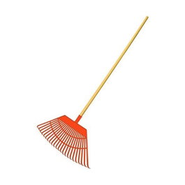 Edm Rastrillo de césped naranja 55 x 31 x 116 cm