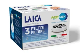 Laica Pack de 3 Filtros Fast Disk FD03A para Botella Flow'n Go