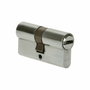 Edm Cilindro 60mm (30+30mm) niquelado leva larga r15 con 5 llaves de seguridad