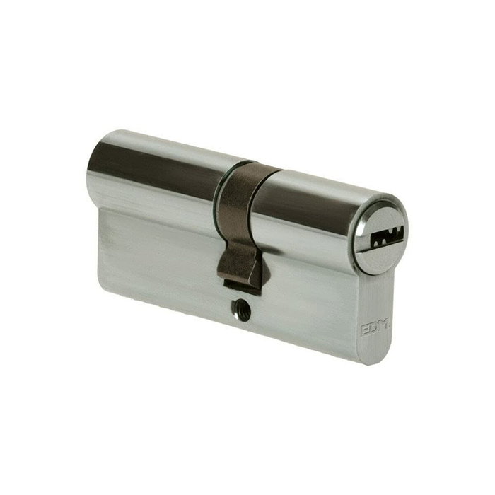 Edm Bombín Níquel 70mm (40+30mm) Leva Larga R15 con 5 Llaves de Seguridad