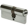 Edm Cilindro 70mm (40+30mm) niquelado leva corta r13 con 5 llaves seguridad