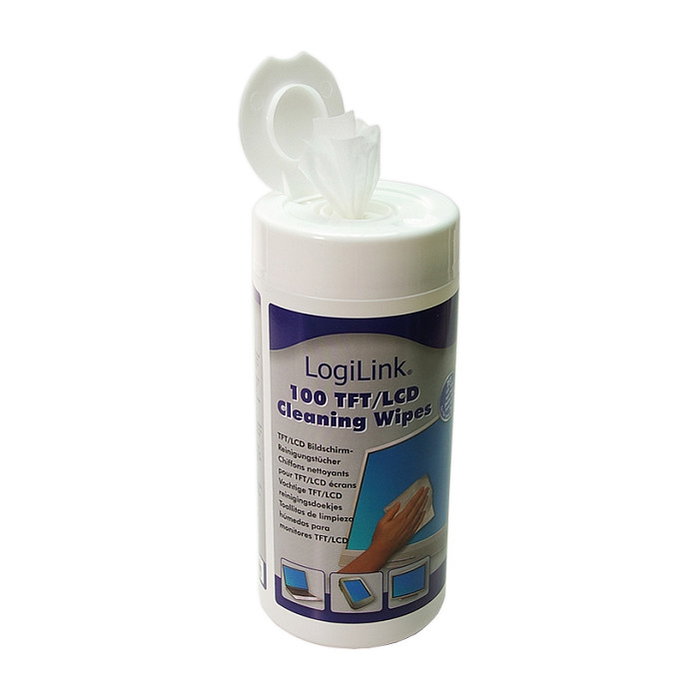 Logilink Toallitas de limpieza para pantallas (100 unidades)