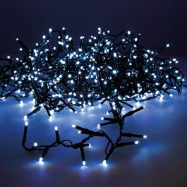 Lumineo Guirnalda compact multifunción con 750 LEDs azules, 16 m