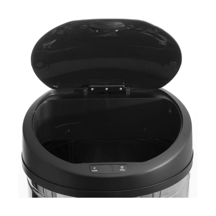 5Five Papelera con sensor de apertura automática Alpha plata/negro 42 l