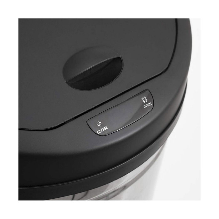 5Five Papelera con sensor de apertura automática Alpha plata/negro 42 l