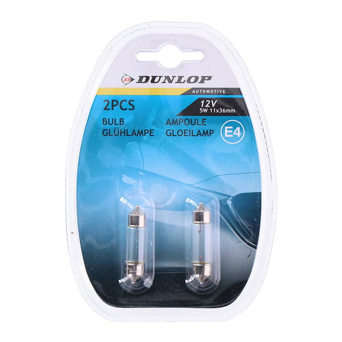 Dunlop Bombilla 12v 5w 1,1x3,6cm Bombillas de Coche Dunlop Bombilla 12v 5w 1,1x3,6cm Bombillas de Coche