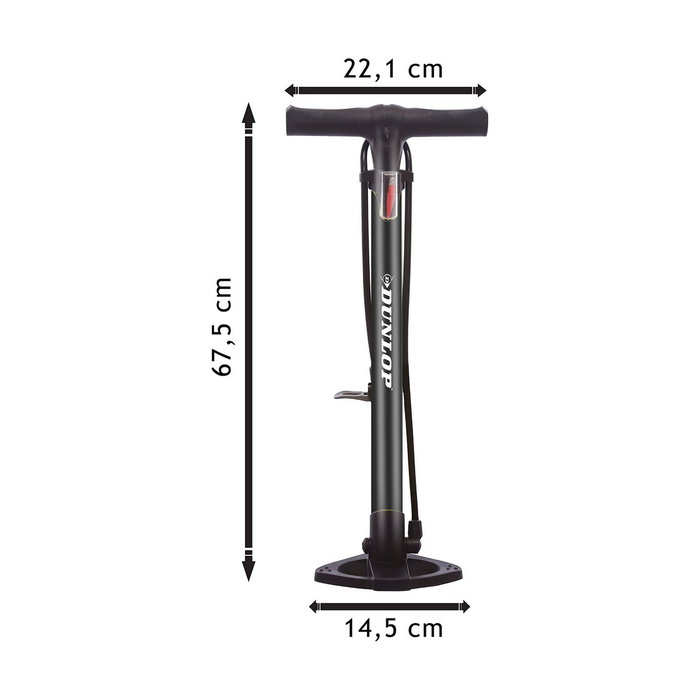 Dunlop Bomba de pie para bicicletas negra
