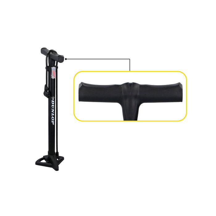 Dunlop Bomba de pie para bicicletas negra