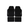 Dunlop Juego de alfombrillas de coche de 4 piezas Negro