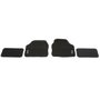Dunlop Juego de alfombrillas de coche de 4 piezas Negro