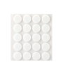 Inofix Plasfix Pack 20 Fieltros Blancos Sintéticos Adhesivos Ø17mm Protegen el Suelo y Silencian el Ruido